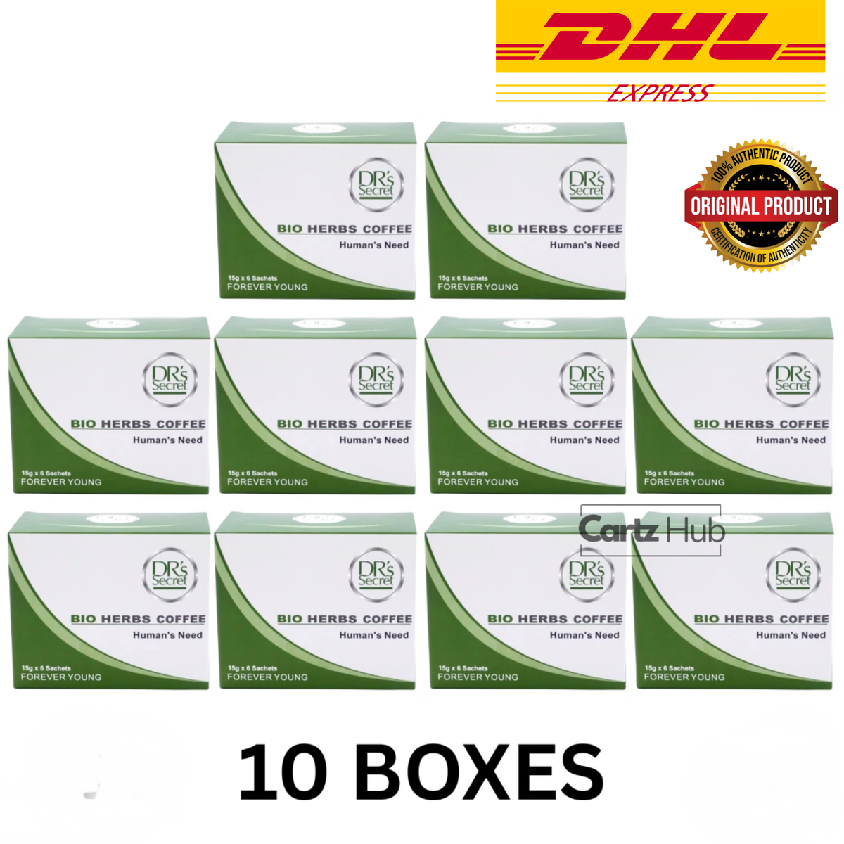 (1 Set = 5 Boxes) DR’s Secret Bio Herbs Coffee Free DHL Express Shipping