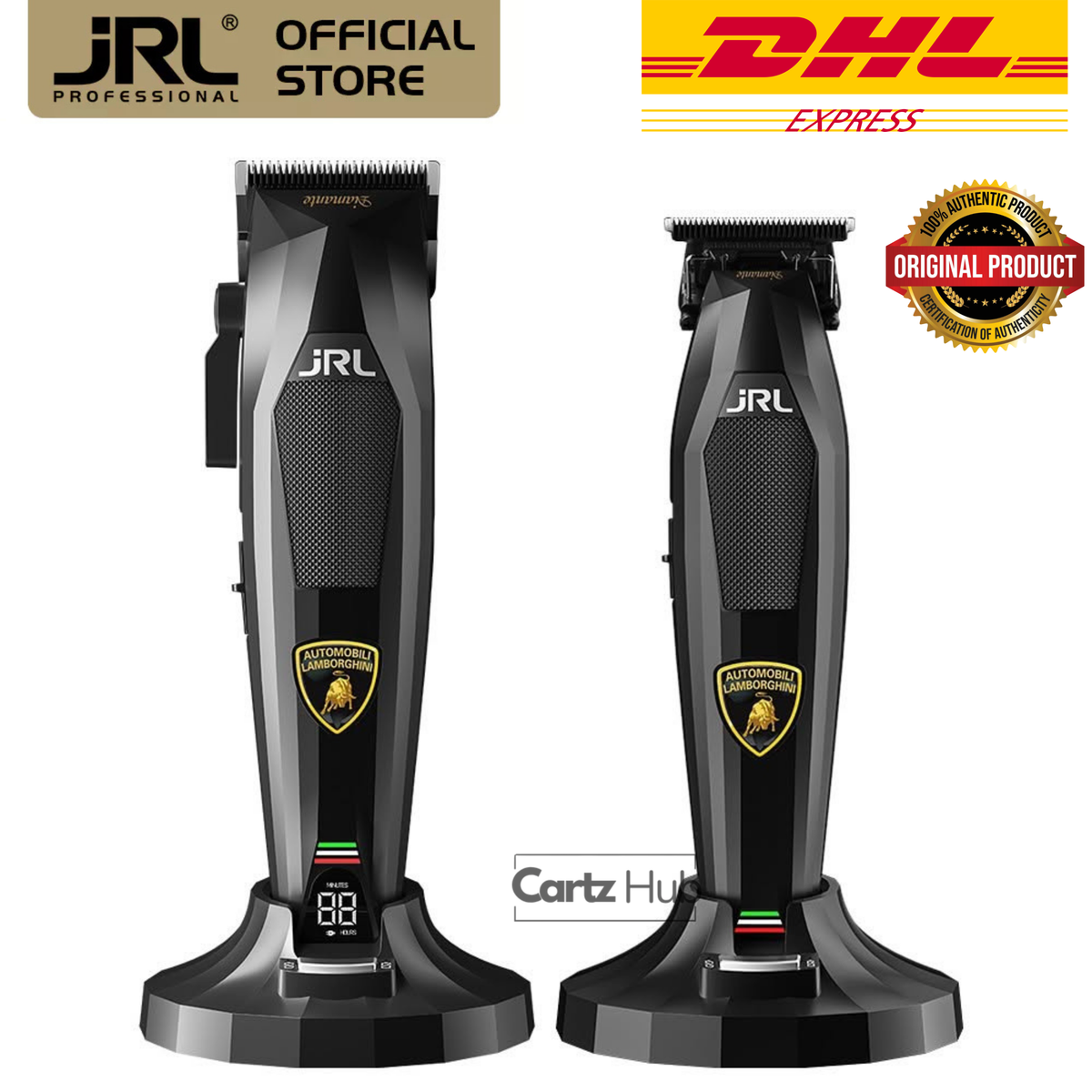 JRL x Lamborghini Diamante Cordless Clipper & Trimmer Set Limited Edition (Yellow/ Black)