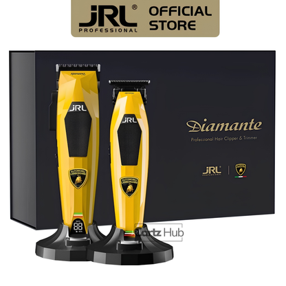JRL x Lamborghini Diamante Cordless Clipper & Trimmer Set Limited Edition (Yellow/ Black)