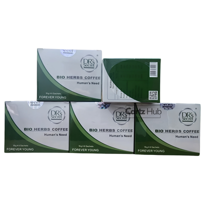 (1 Set = 5 Boxes) DR’s Secret Bio Herbs Coffee Free DHL Express Shipping